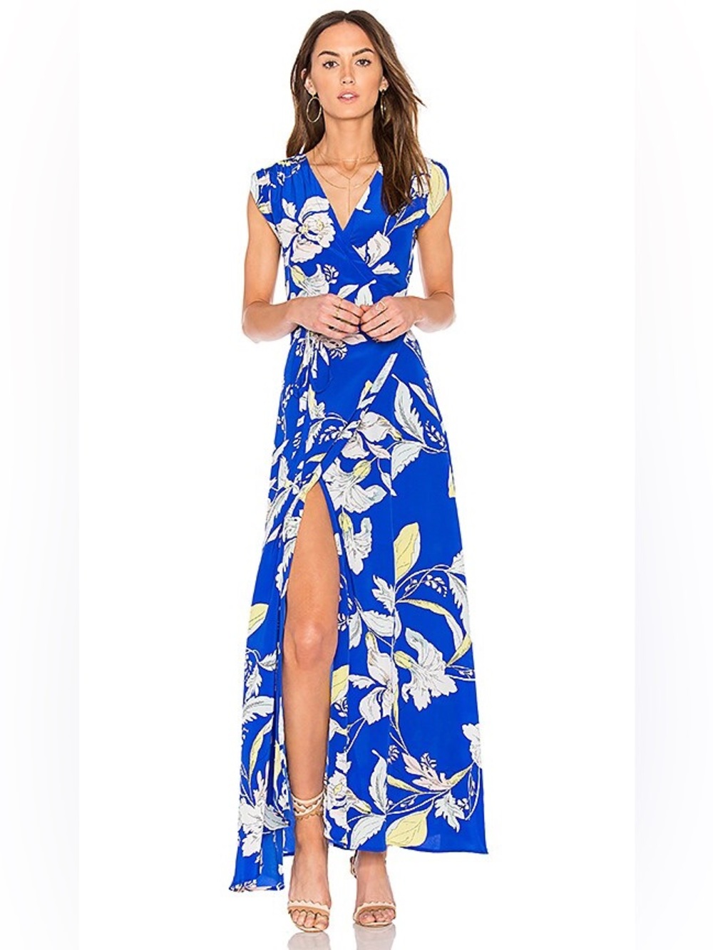 Yumi Kim Swept Away Maxi Dress in Eastern Garden Royal Blue